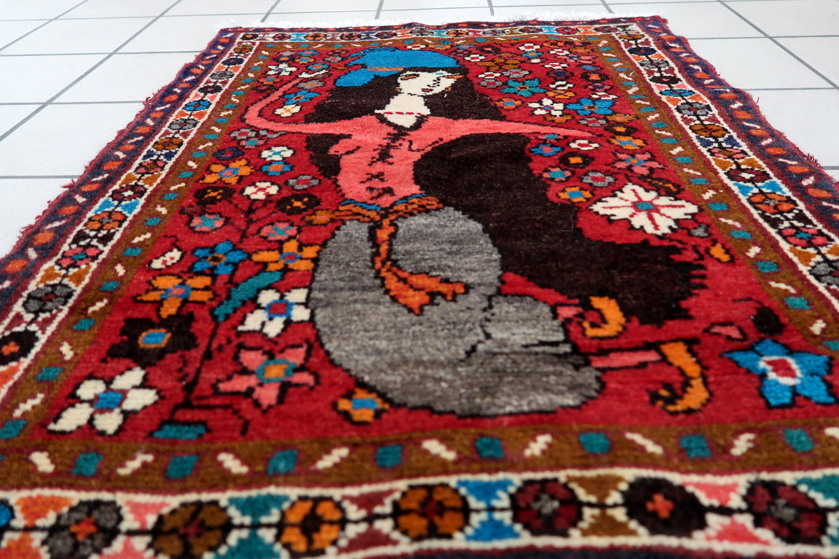 Small Persian area rug with timeless appeal and artistic beauty
