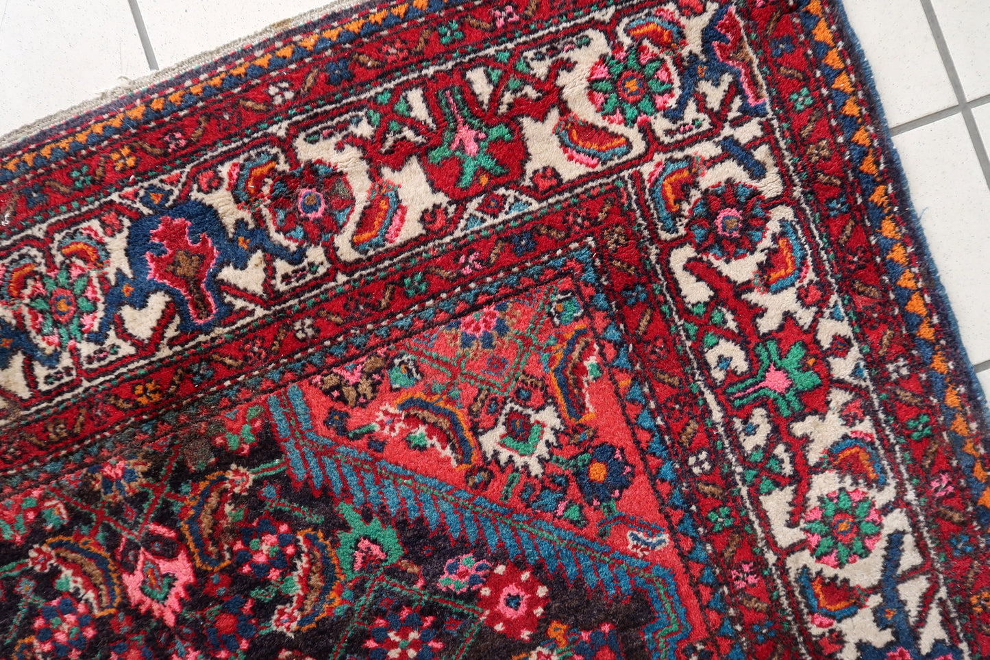 Artistic Persian rug showcasing traditional craftsmanship
