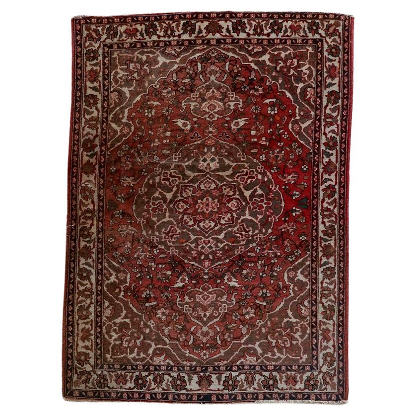 Handmade vintage Persian Malayer rug
