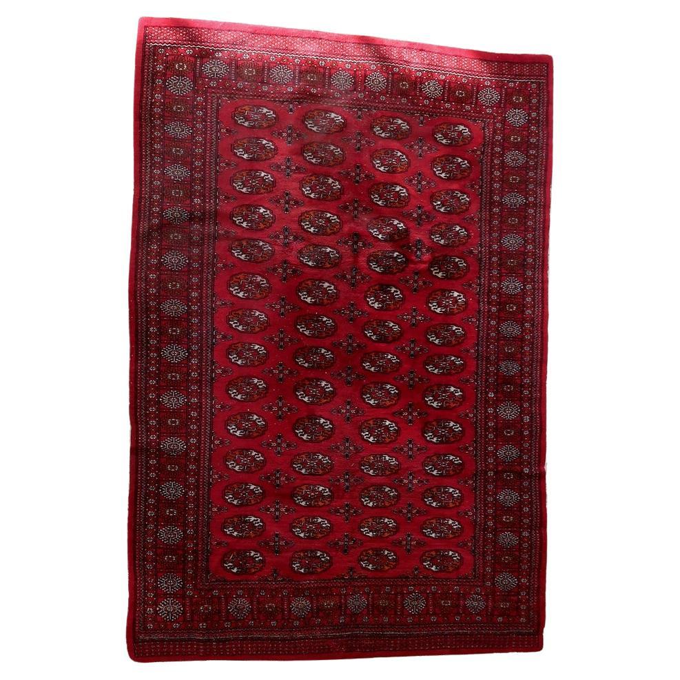 Handmade vintage Turkmen Ersari rug
