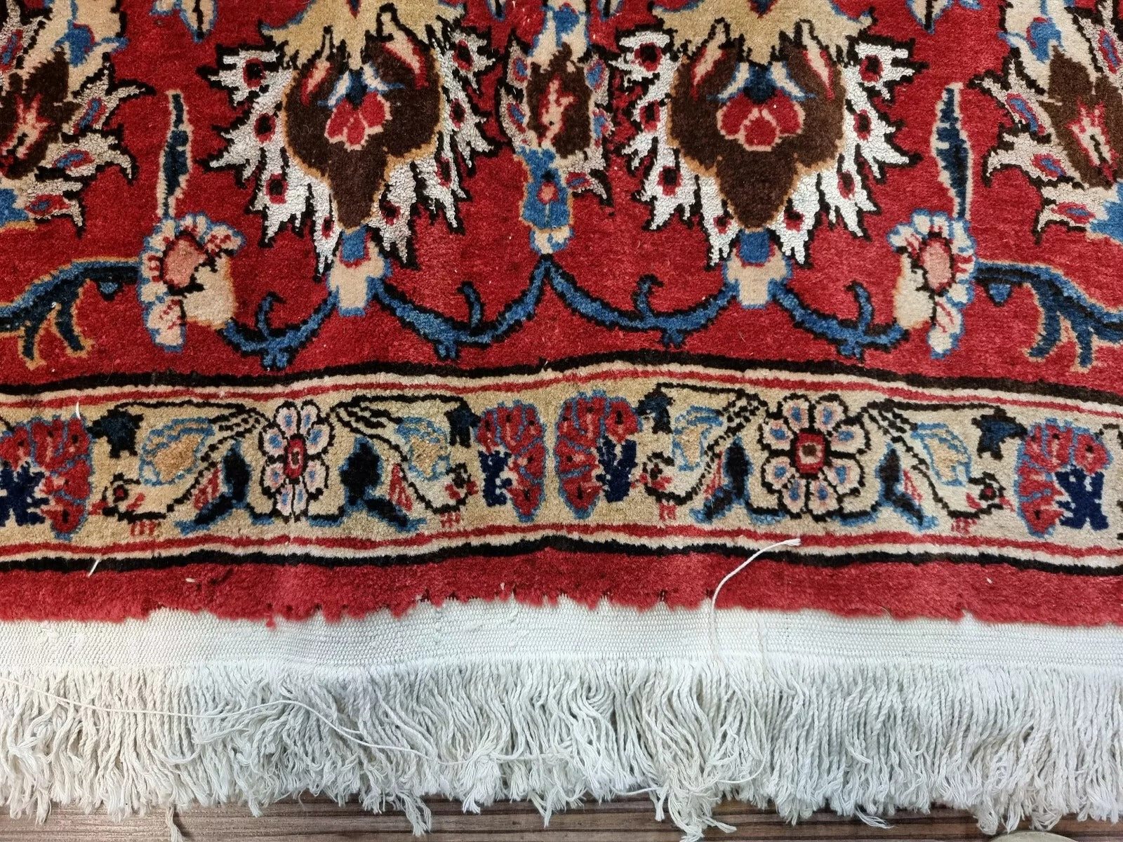 Large Persian Qum carpet 390x225 cm full view
