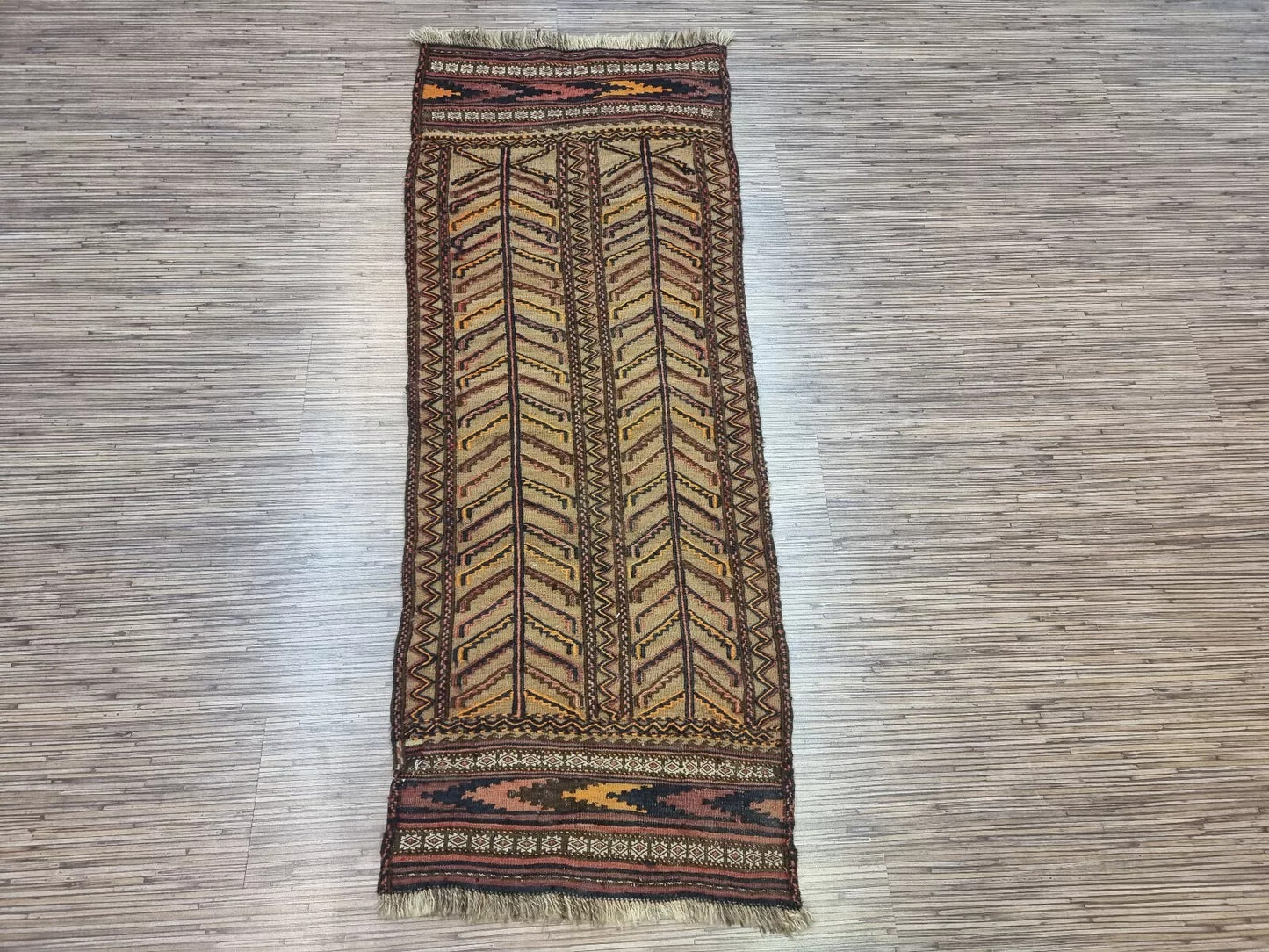 Professionally Cleaned Afghan Baluch Rug

