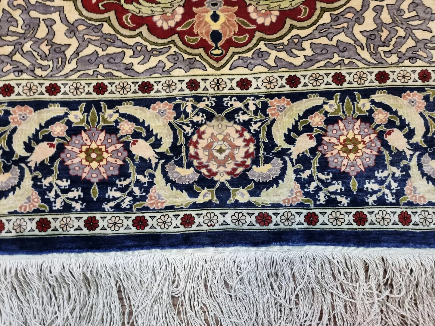 1980s Turkish Hereke silk rug
