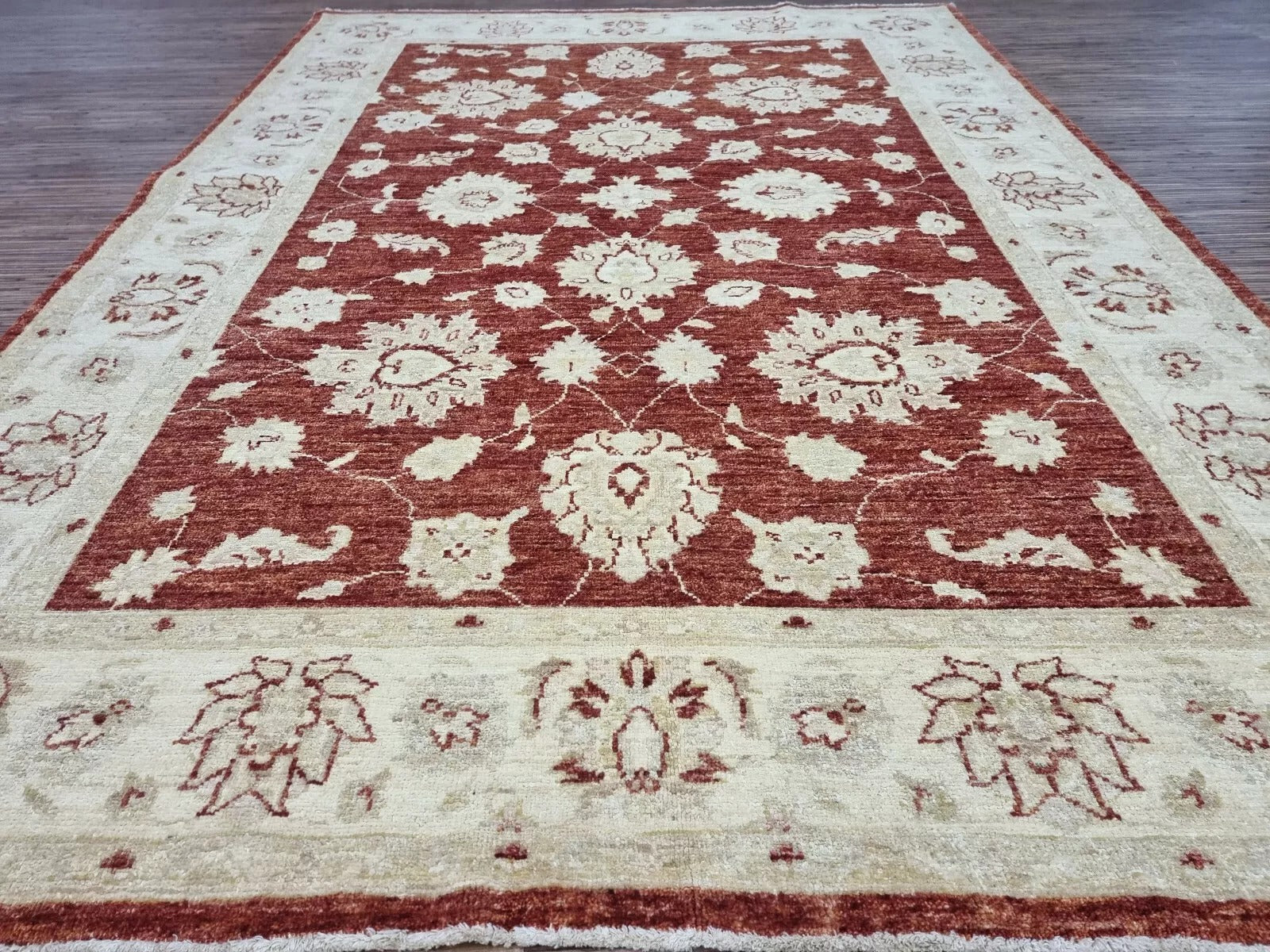 Handcrafted Ziegler Rug from Afghanistan
