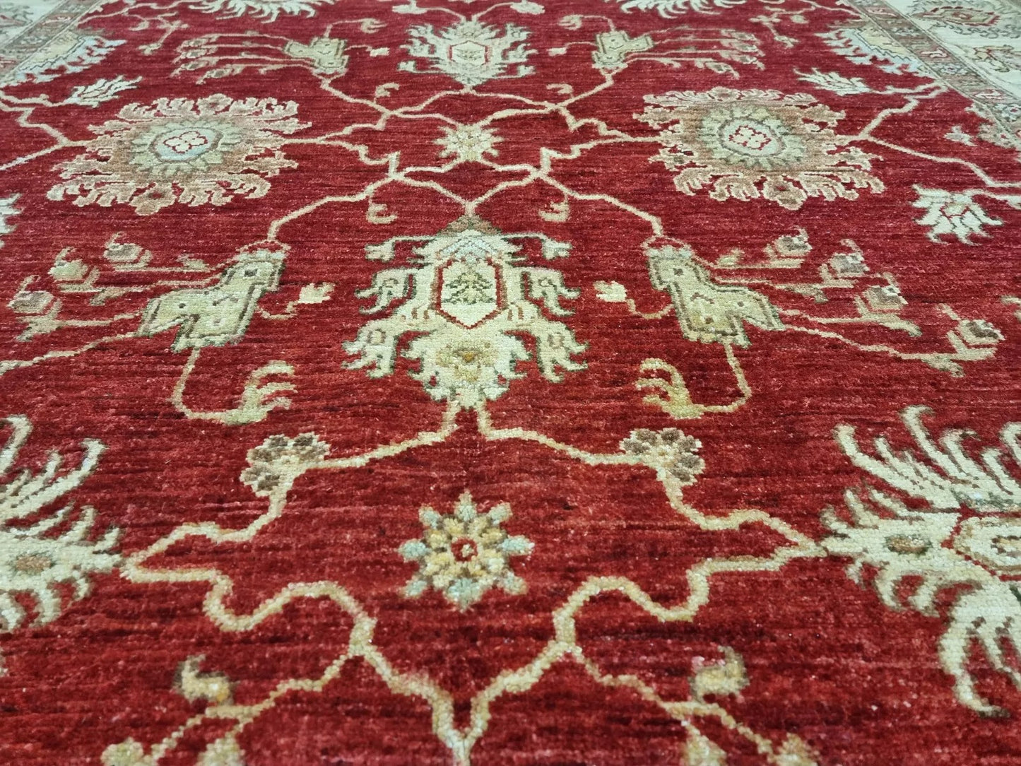 Classic Afghan Ziegler Rug – Traditional Craftsmanship
