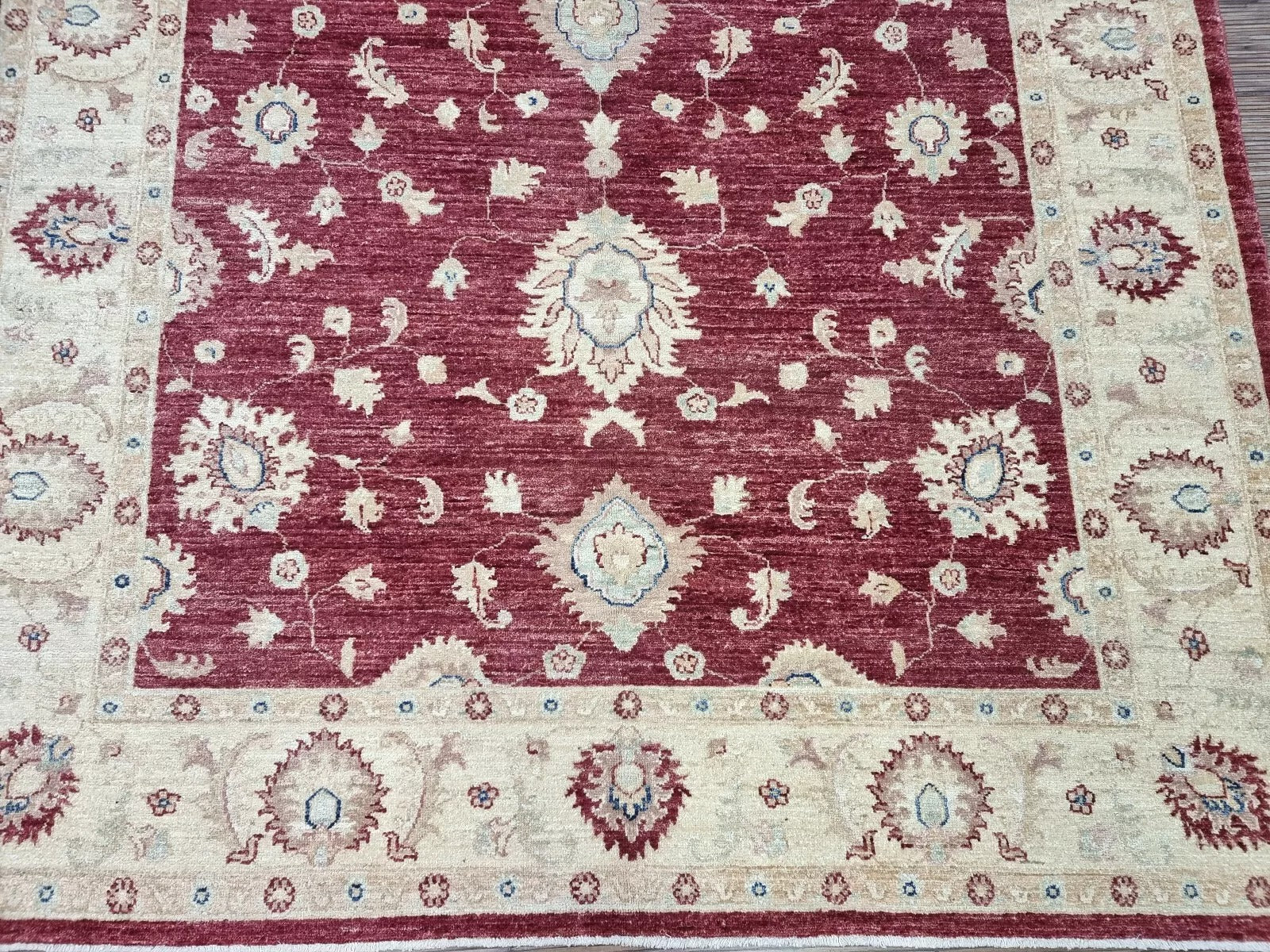 Afghan Ziegler Rug with Classic Motifs
