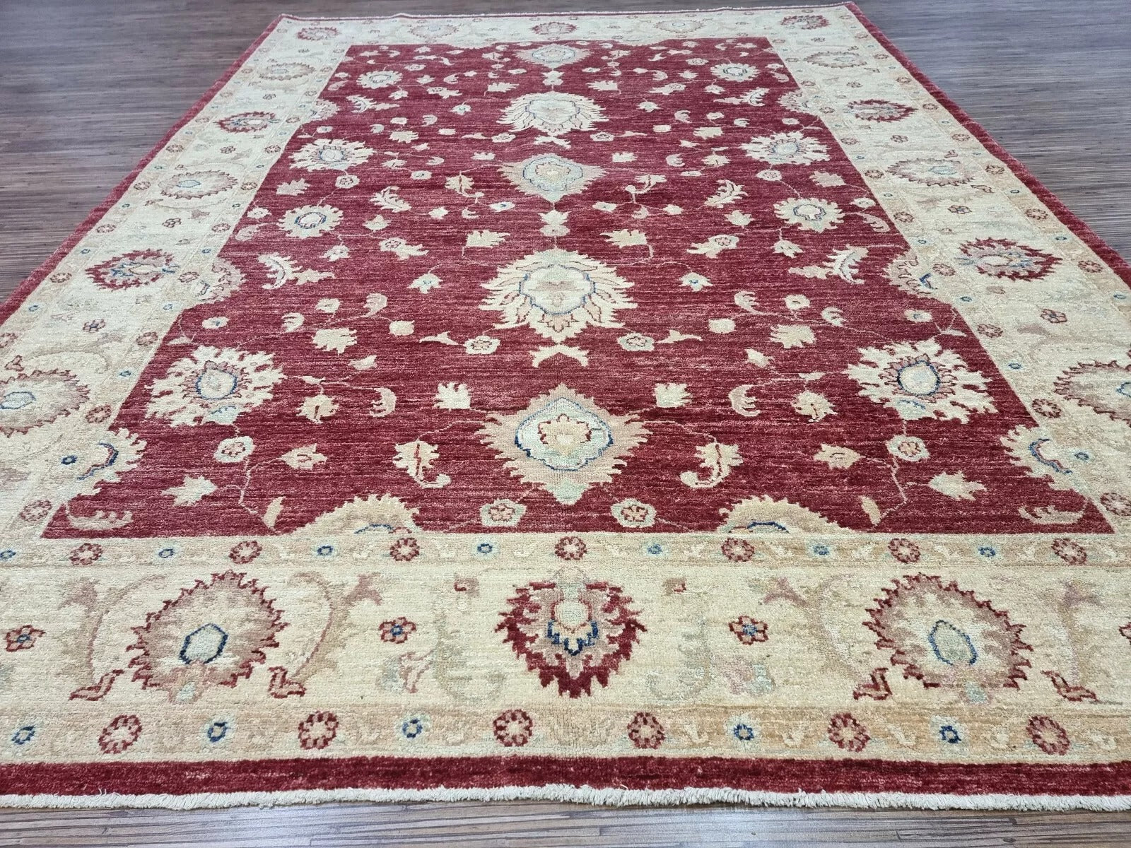 Hand-knotted Afghan Rug – Traditional Design
