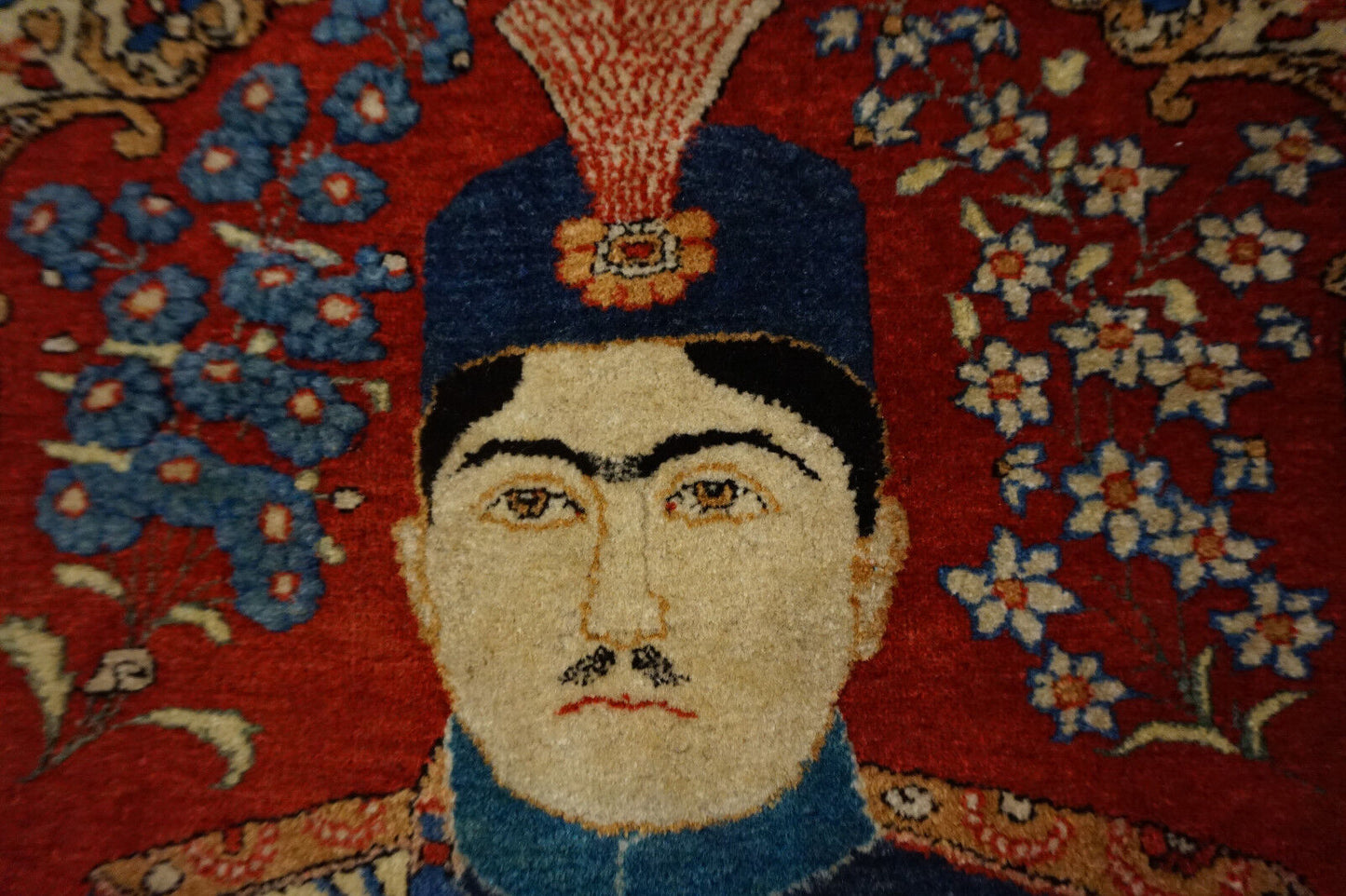 Signed by Ahmad Shah: This Antique Mohtasham Kashan rug is a unique and collectible treasure.