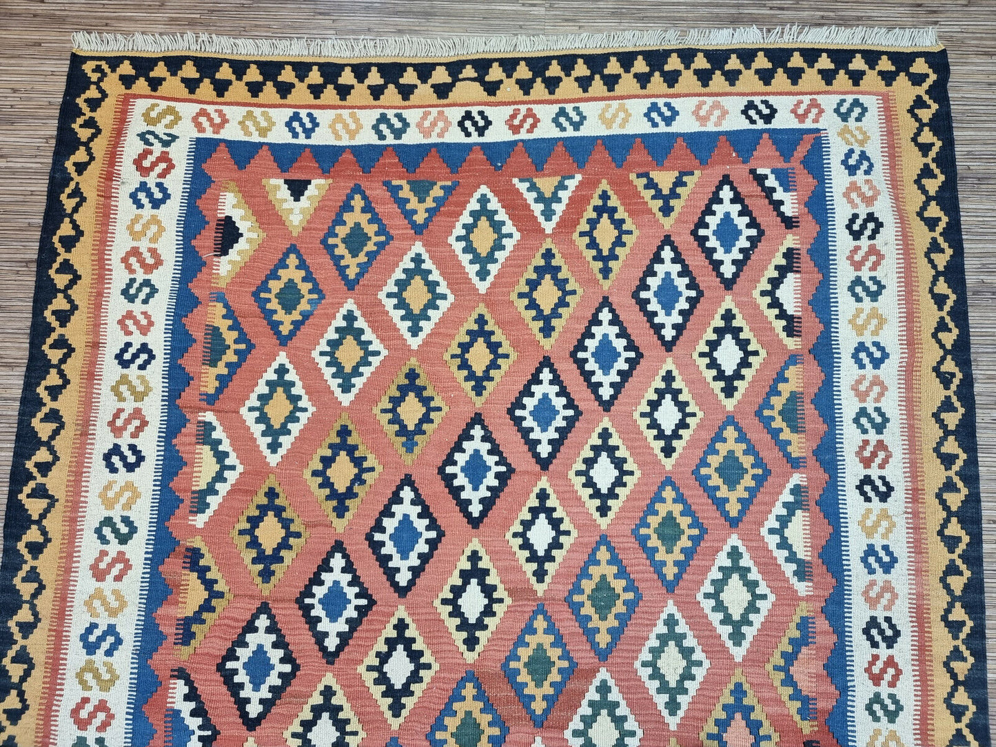 More Than a Rug: A conversation starter & piece of history: Vintage Persian Ardabil Kilim Rug (1970s).