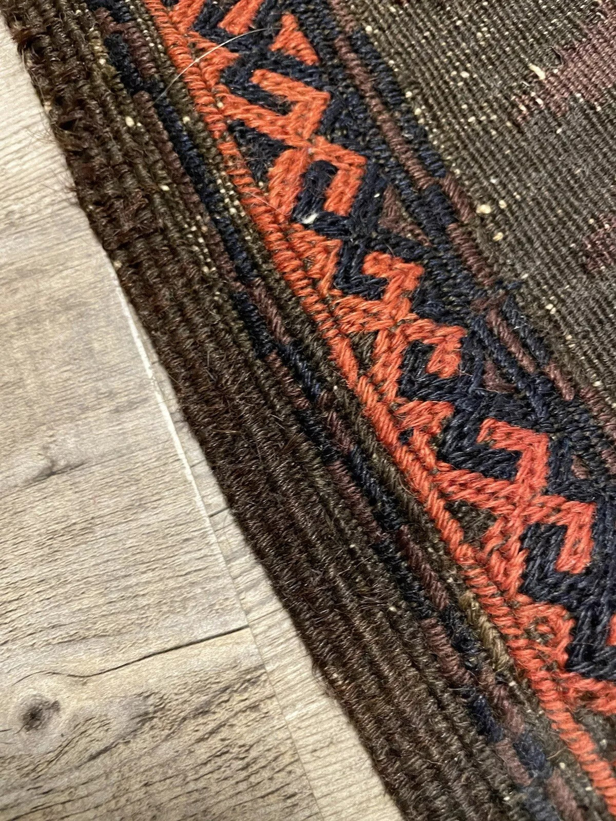 Handwoven Antique Afghan Carpet – Rich Colors & Patterns
