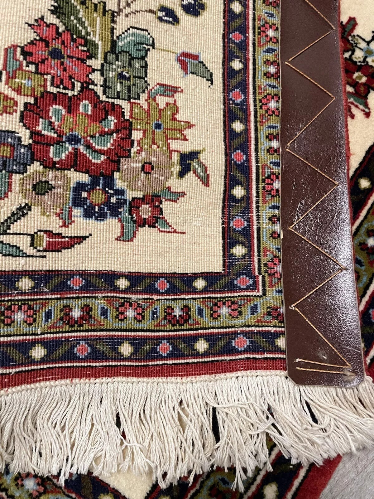 Handmade Persian Qum Wool Rug – Small Decorative Accent
