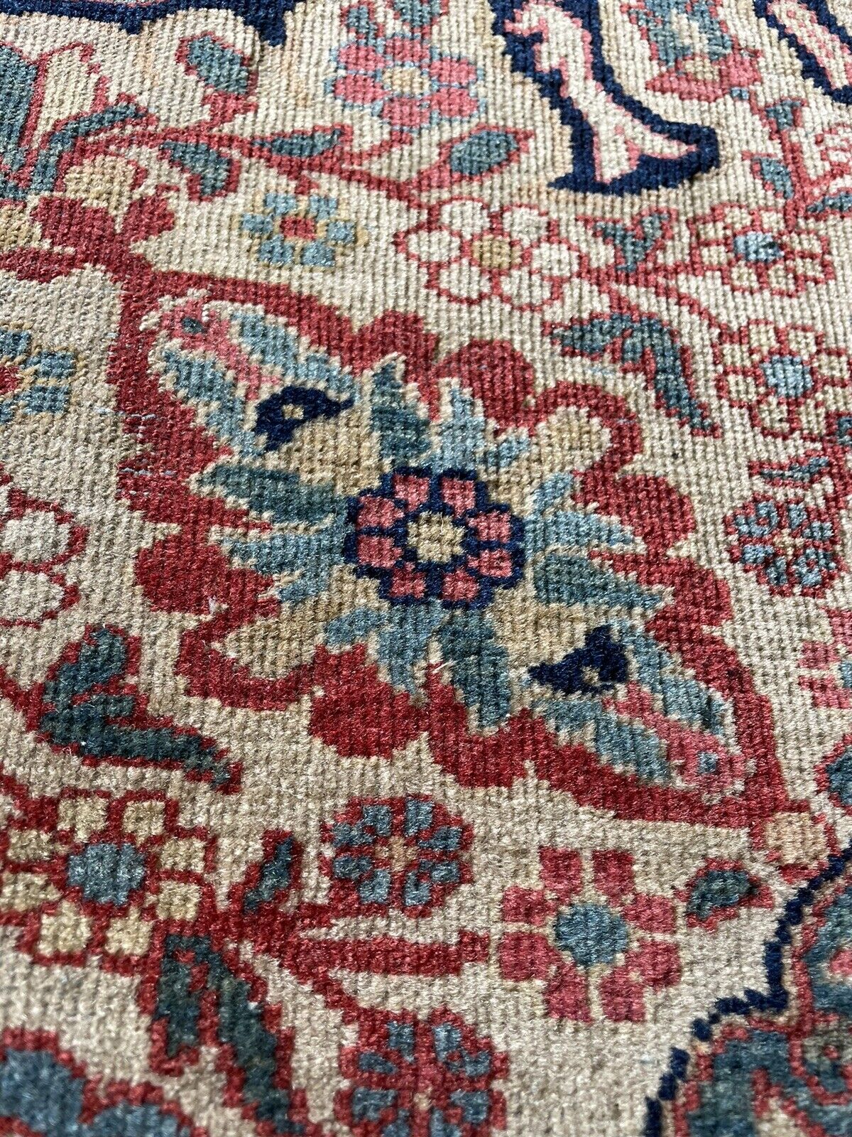 Unique 1880s Vagireh rug with artistic historical significance
