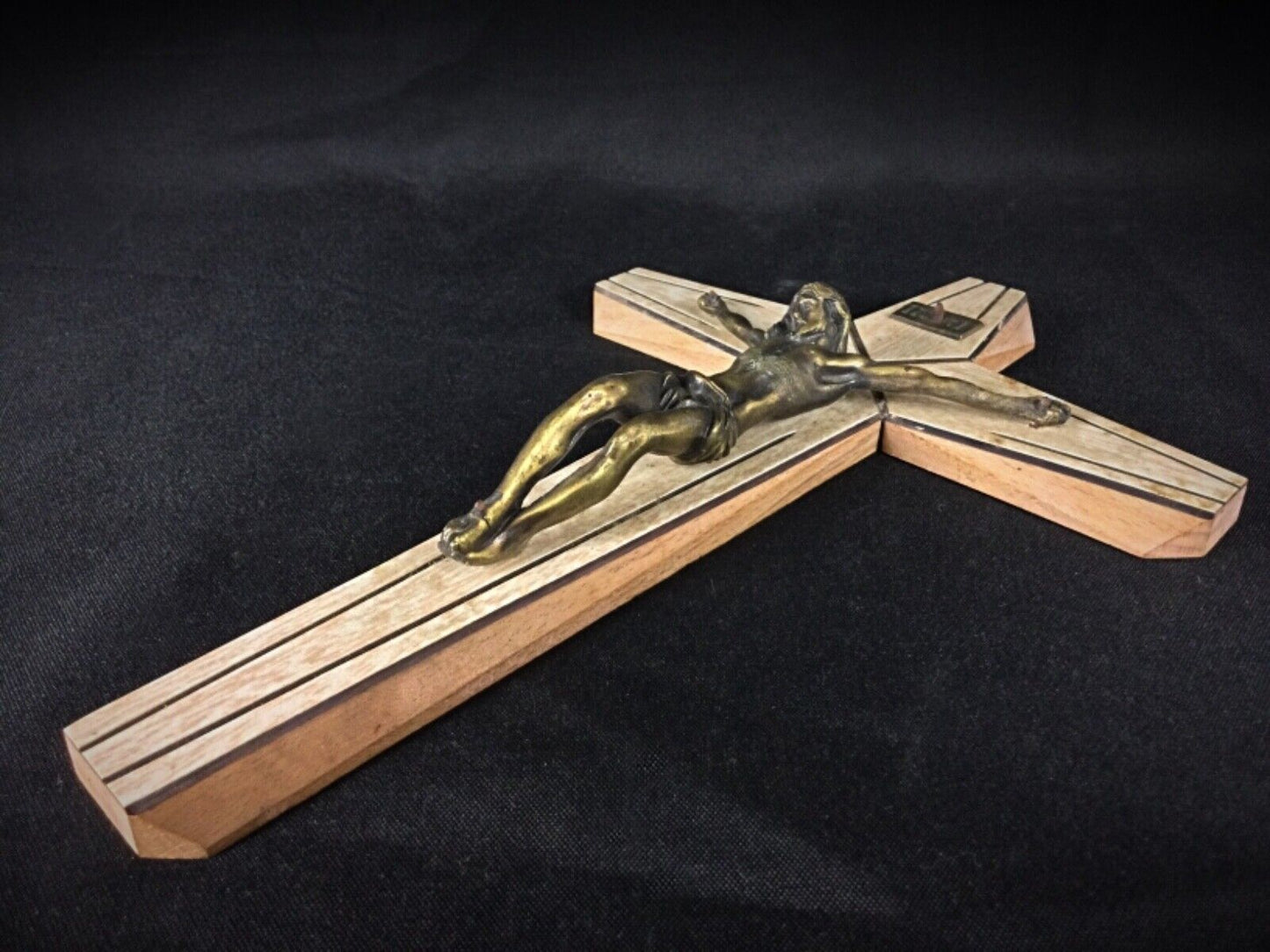 Classic wooden crucifix with a serene Christ figure
