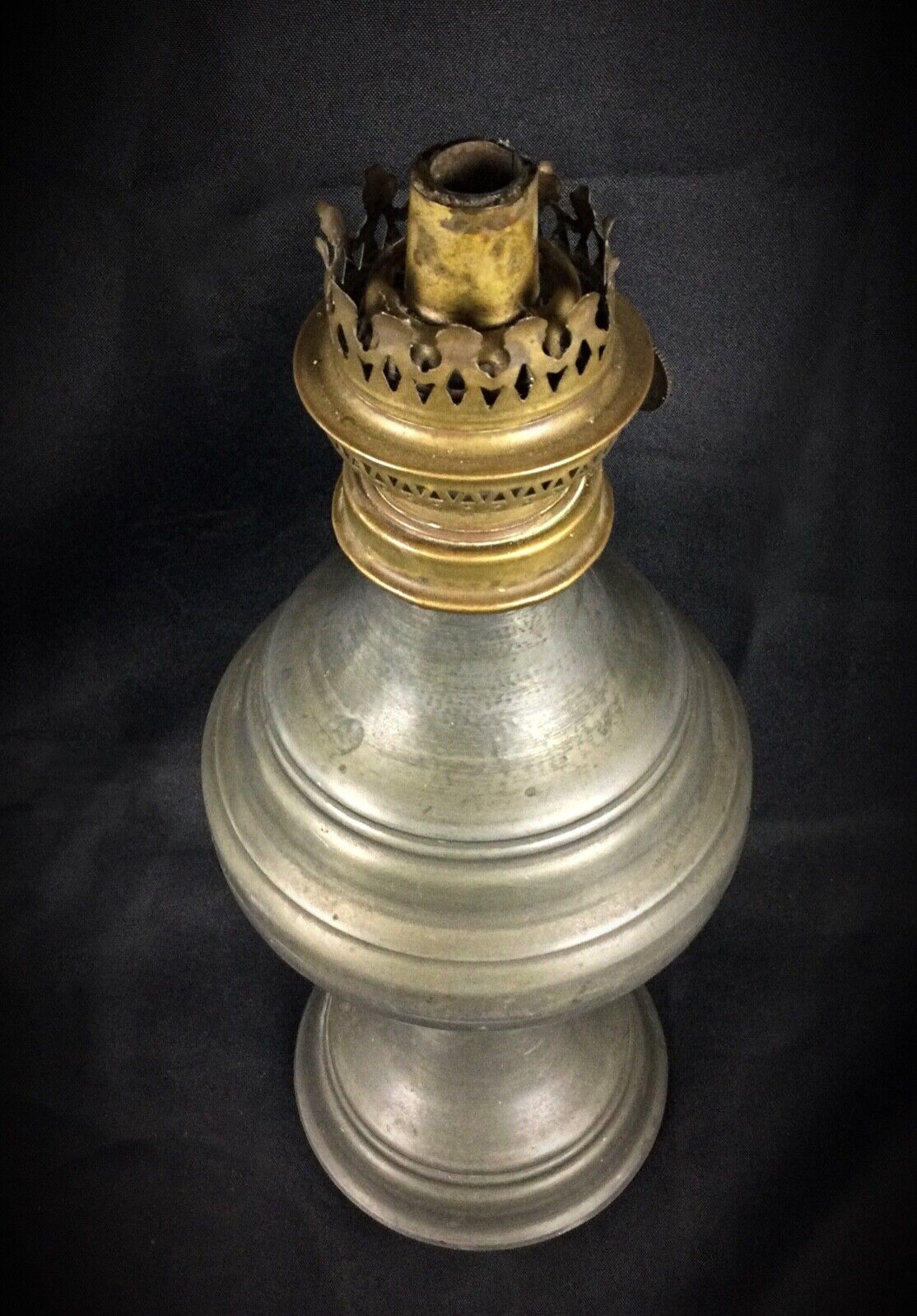 Vintage oil lamp without glass
