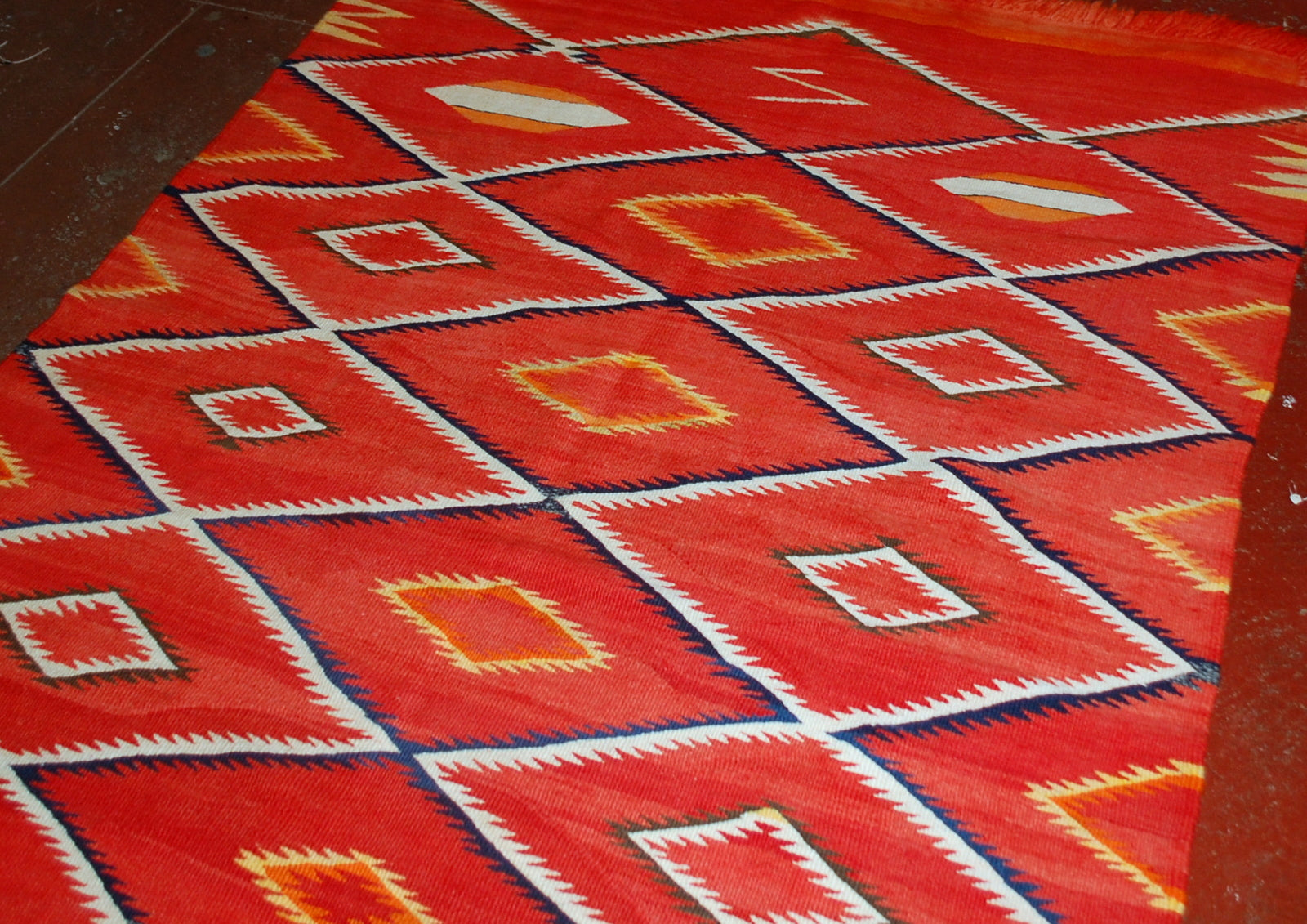 RESERVED FOR ANNA Vintage Southwest Native Handmade Orange & store Towel