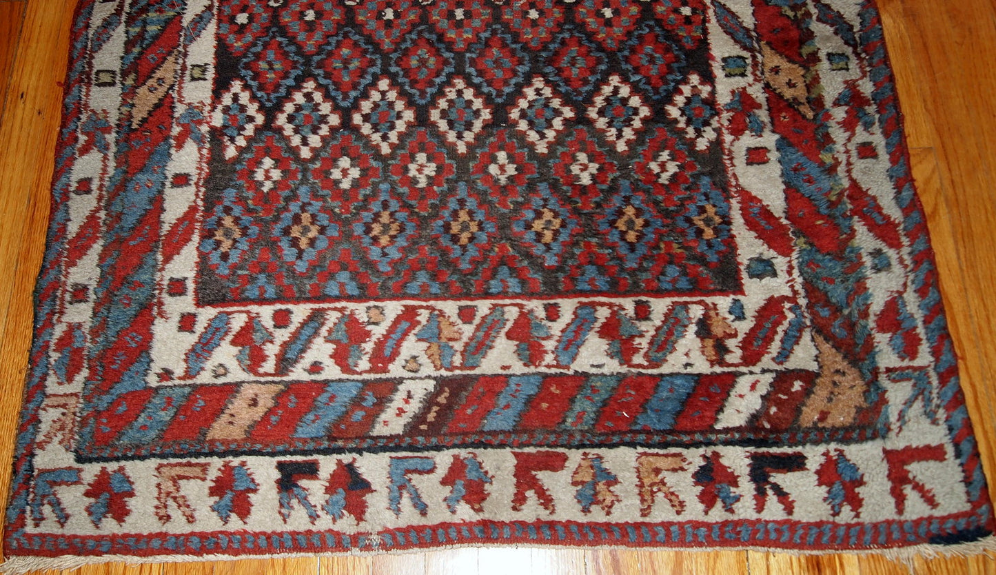 Handmade antique Northwest Persian rug 1880s