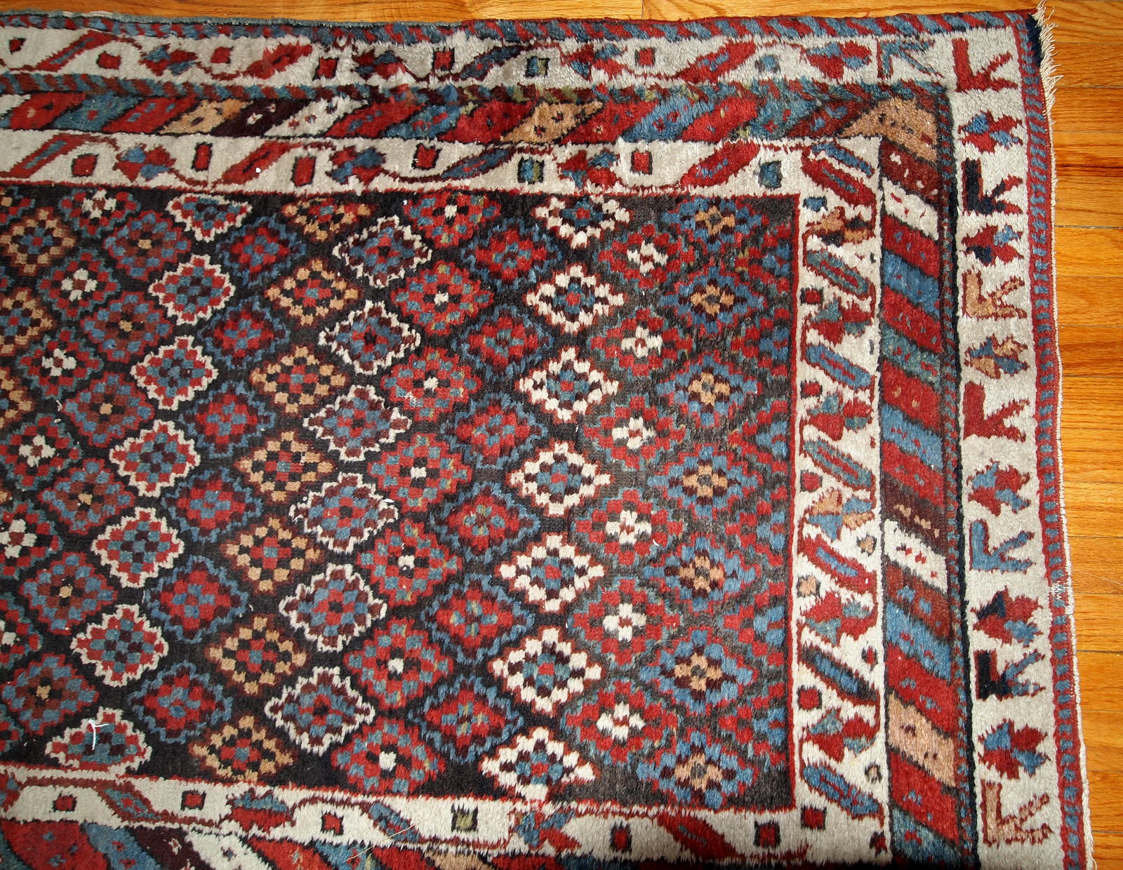 Handmade antique Northwest Persian rug 1880s