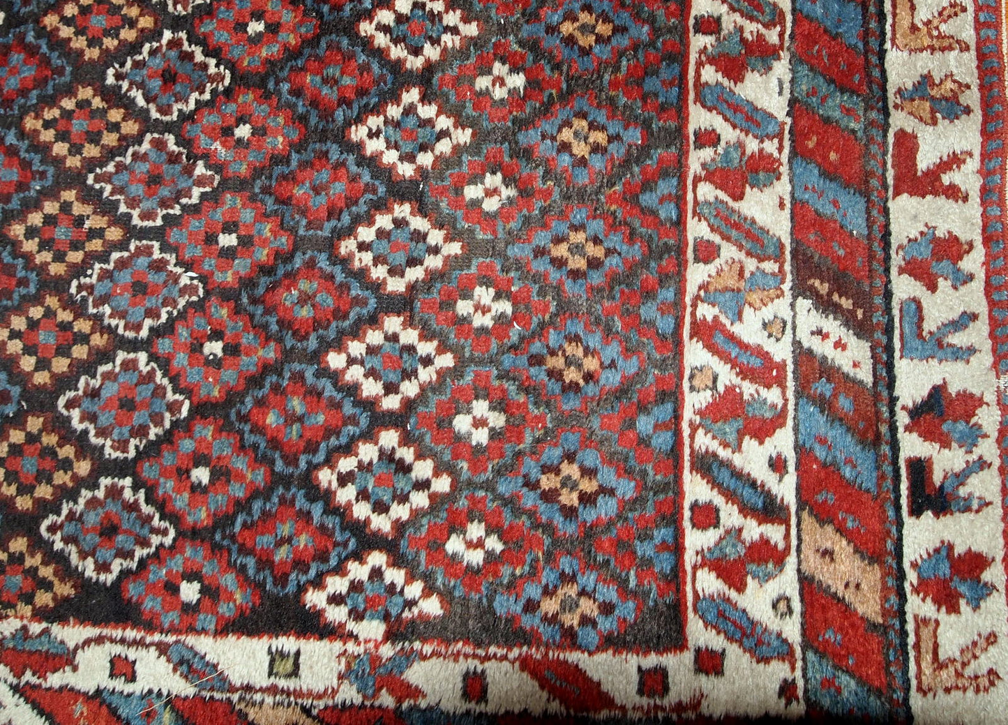 Handmade antique Northwest Persian rug 1880s