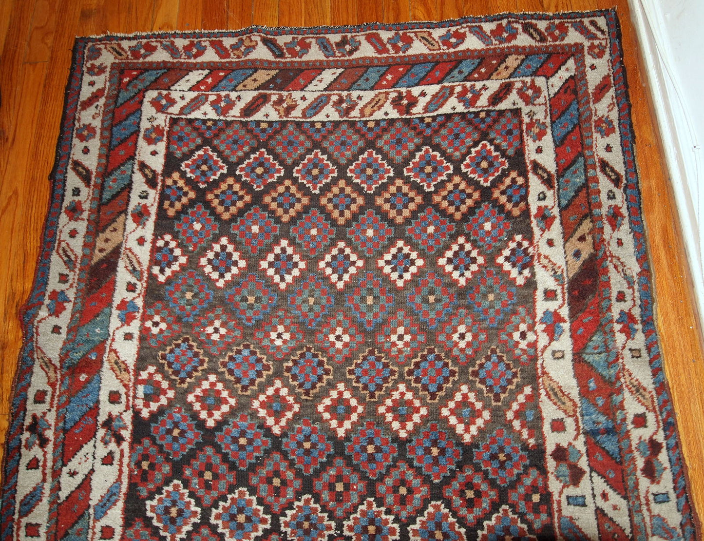 Handmade antique Northwest Persian rug 4.2' x 9.1' (128cm x 277cm) 1880s - 1B659 - One Royal Art