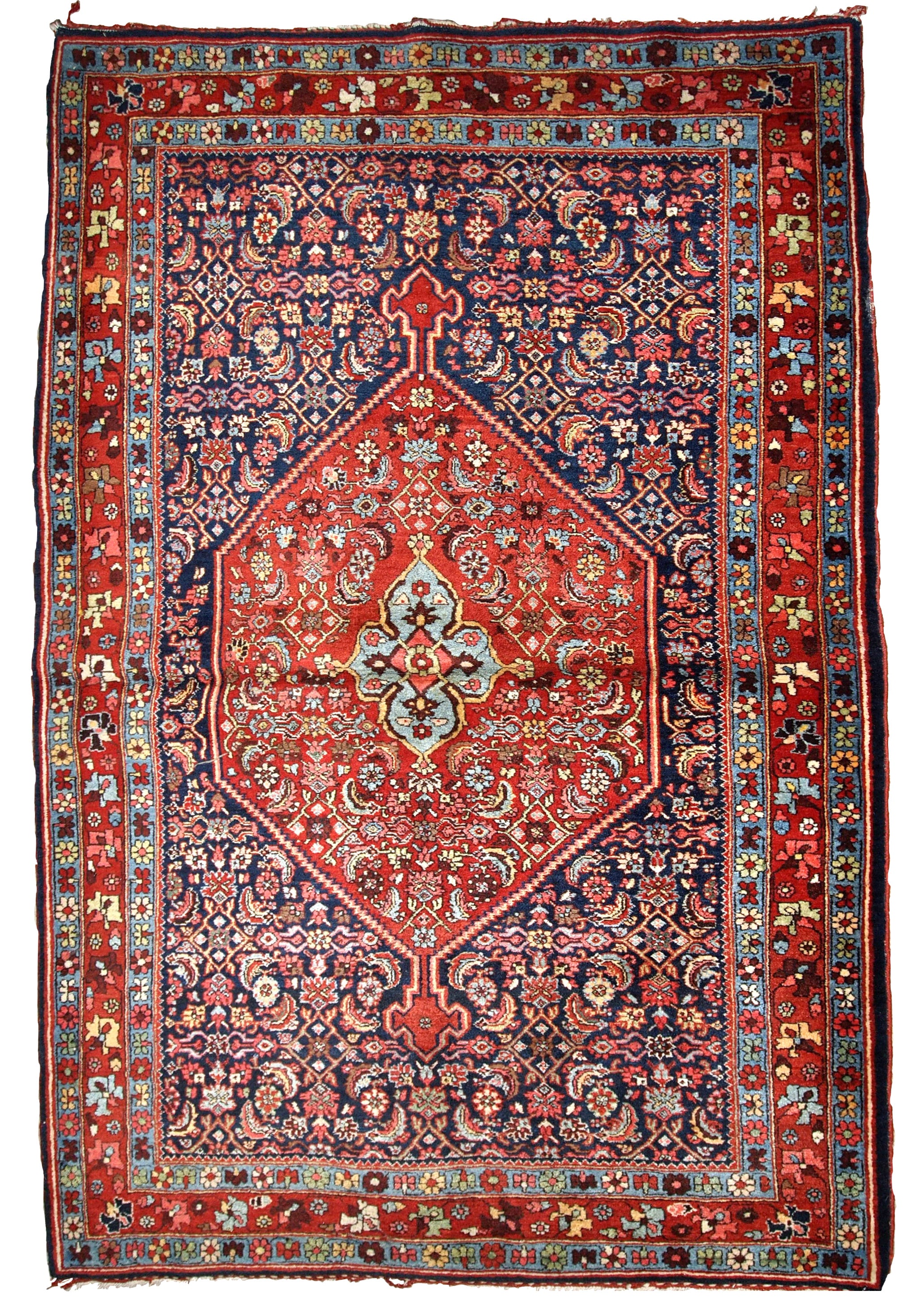 2.5x4.6 Indo-Persian Bidjar Wool Rug