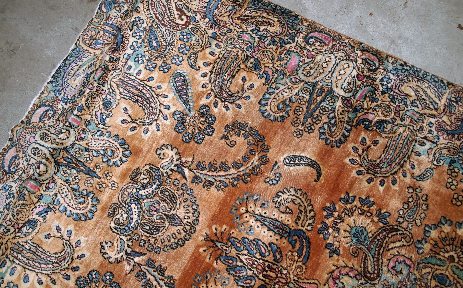 Handmade antique Persian Kerman rug, 1920s