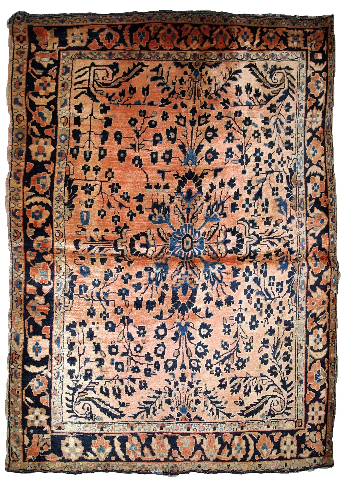 Handmade antique Persian Sarouk rug, 1920s