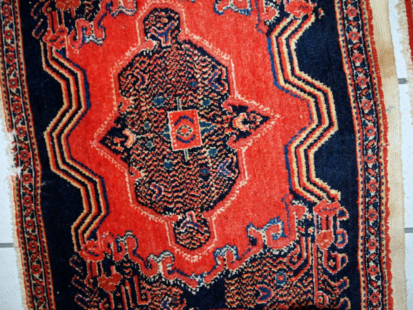 Antique Persian Senneh rugs in original good condition. Very fine rugs with detailed design.