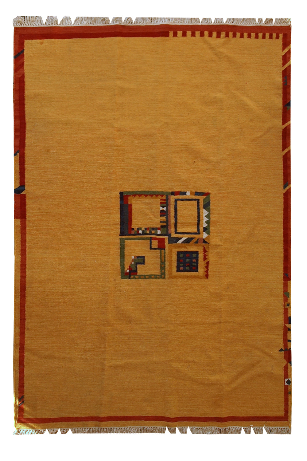 Handmade vintage Persian Gabbeh kilim, 1970s