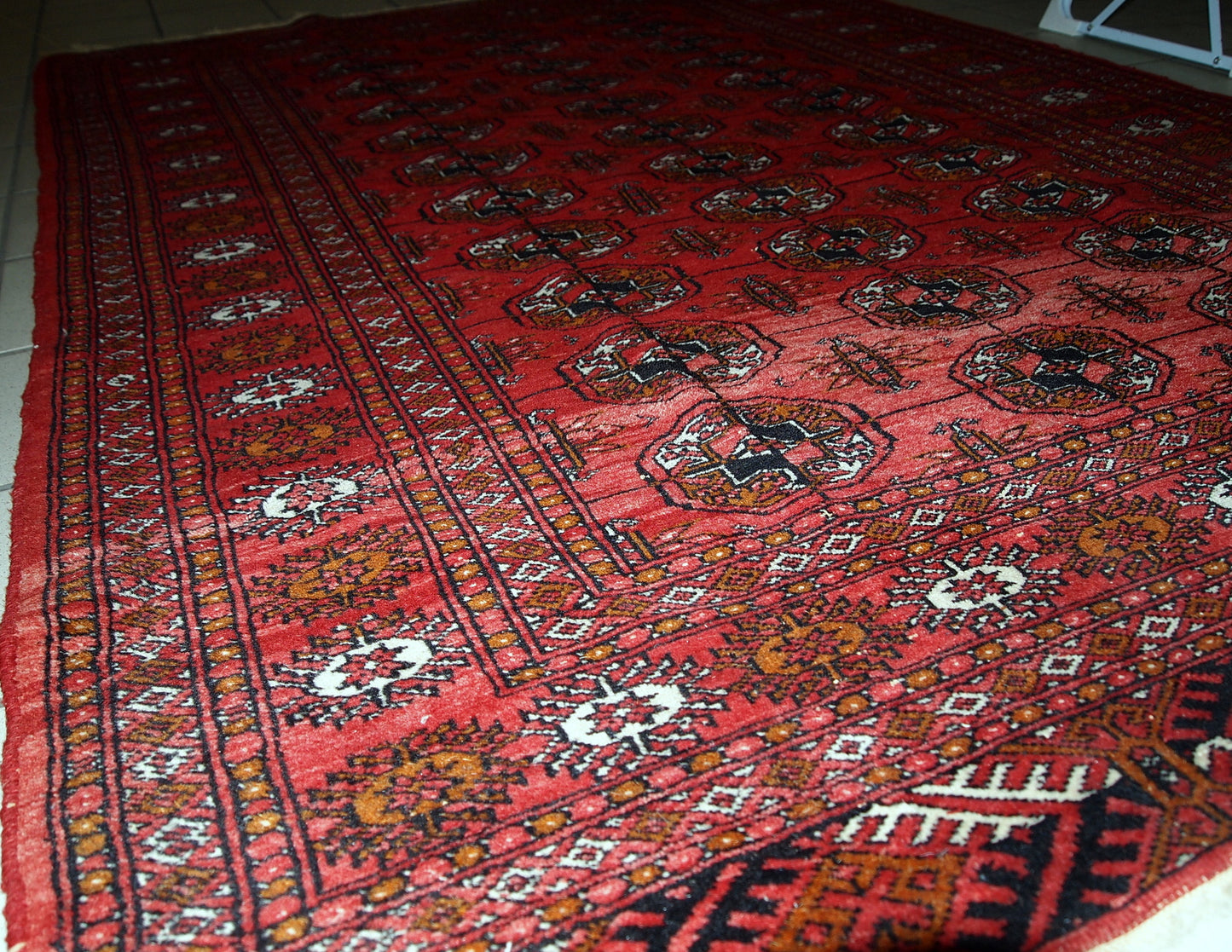 Handmade vintage Pakistani Tekke rug, 1960s