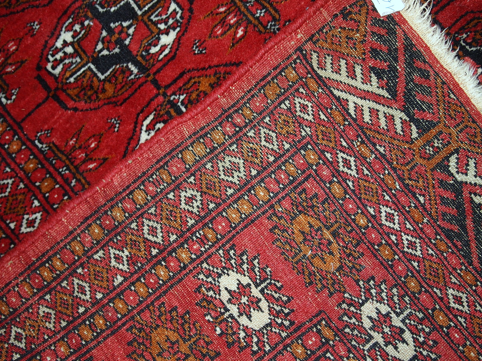 Handmade vintage Pakistani Tekke rug, 1960s