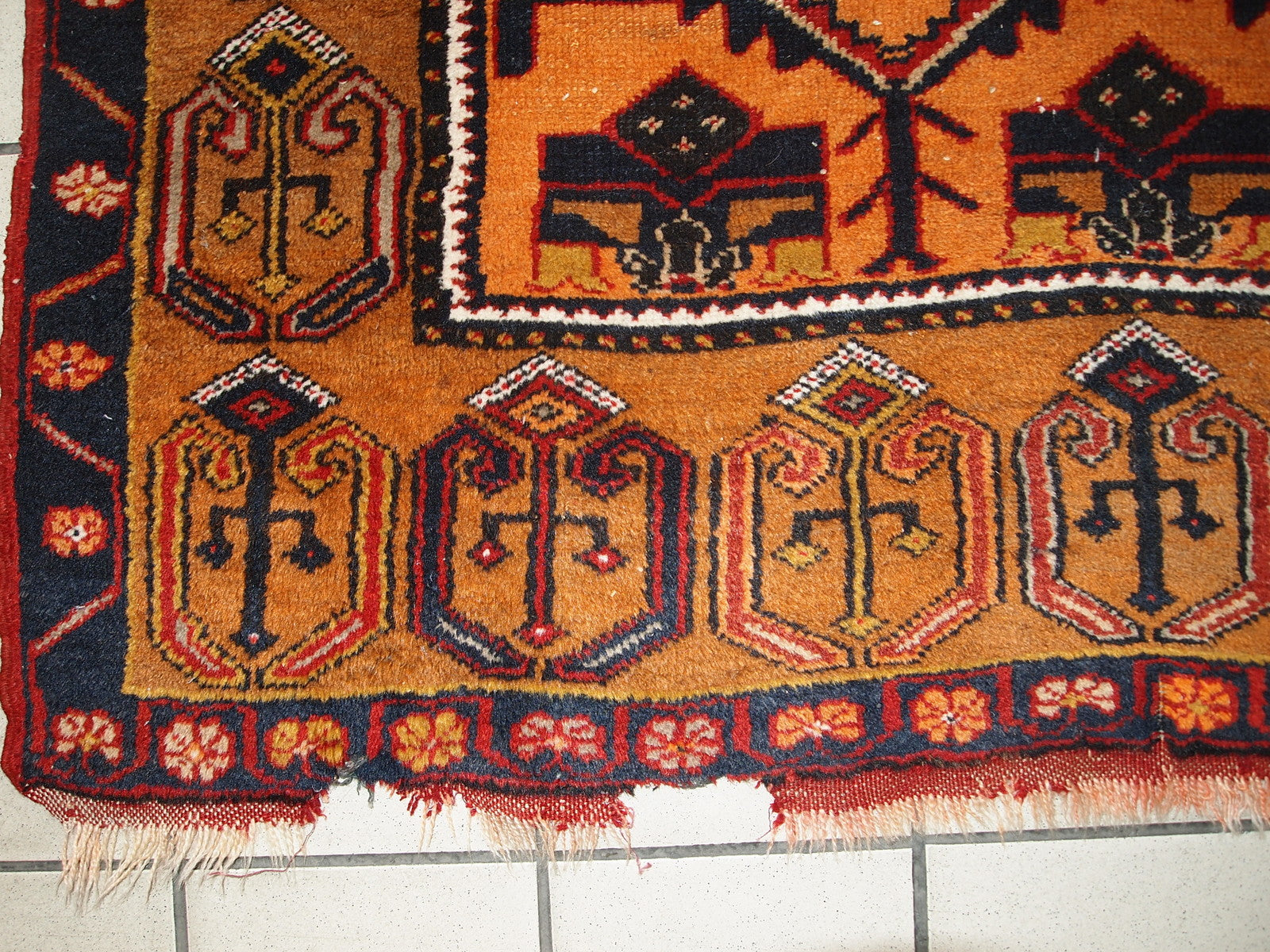 Handmade antique Turkish Anatolian rug, 1920s