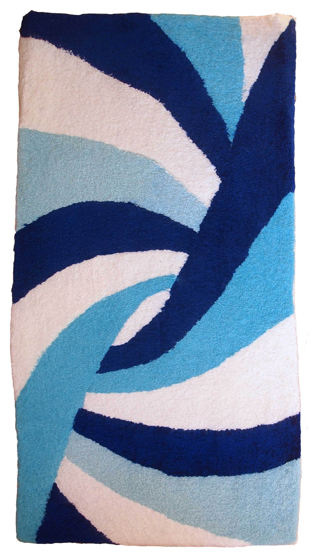 Handmade contemporary ORA French hooked rug 2021