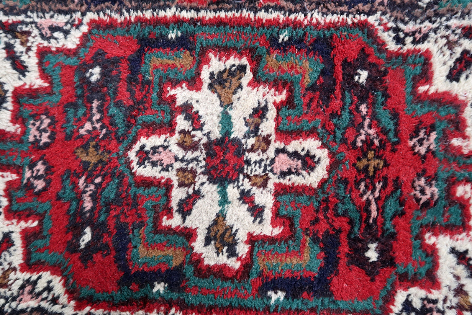 Handmade vintage Persian Hamadan mat 1970s