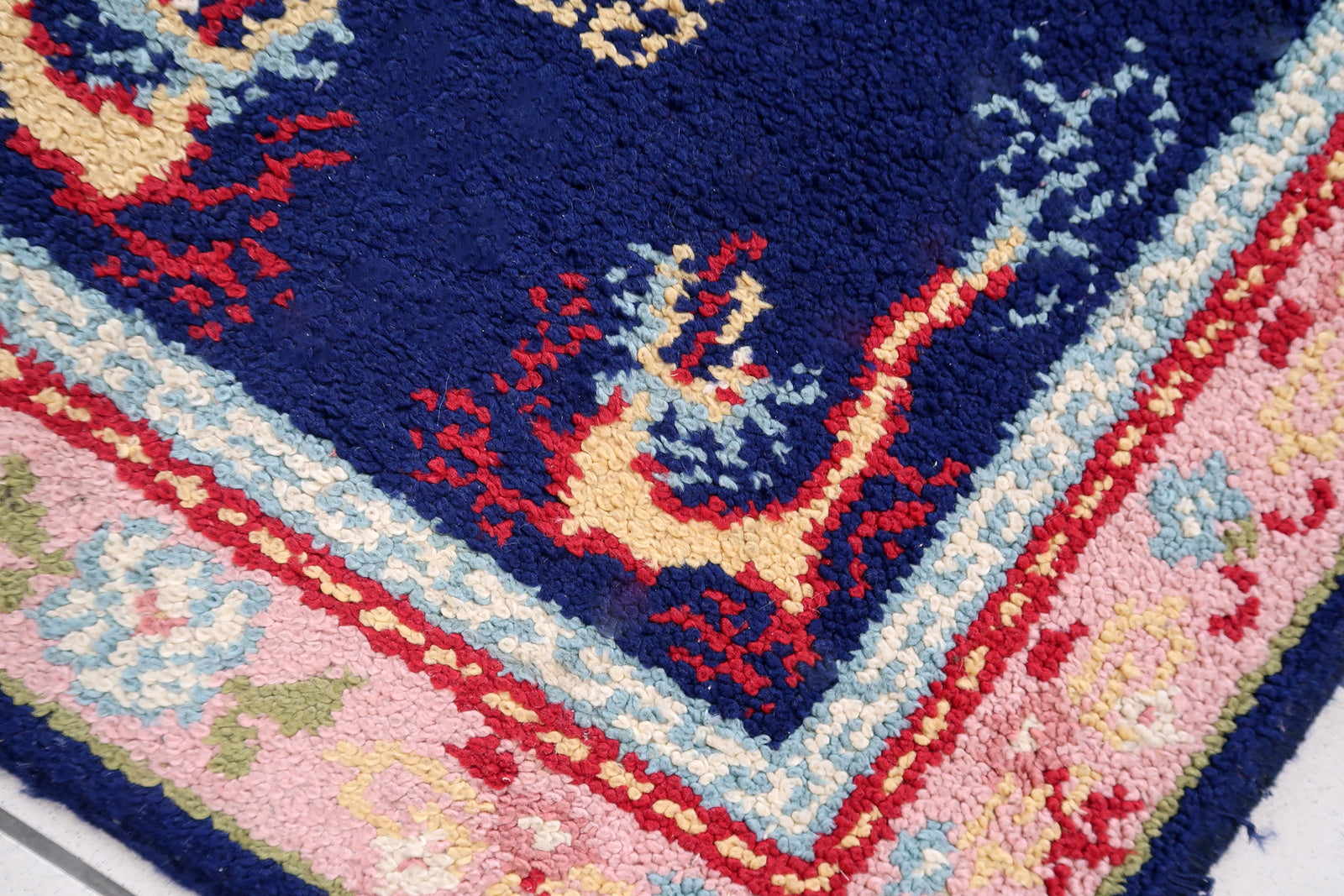 Vintage French Savonnerie rug 1960s