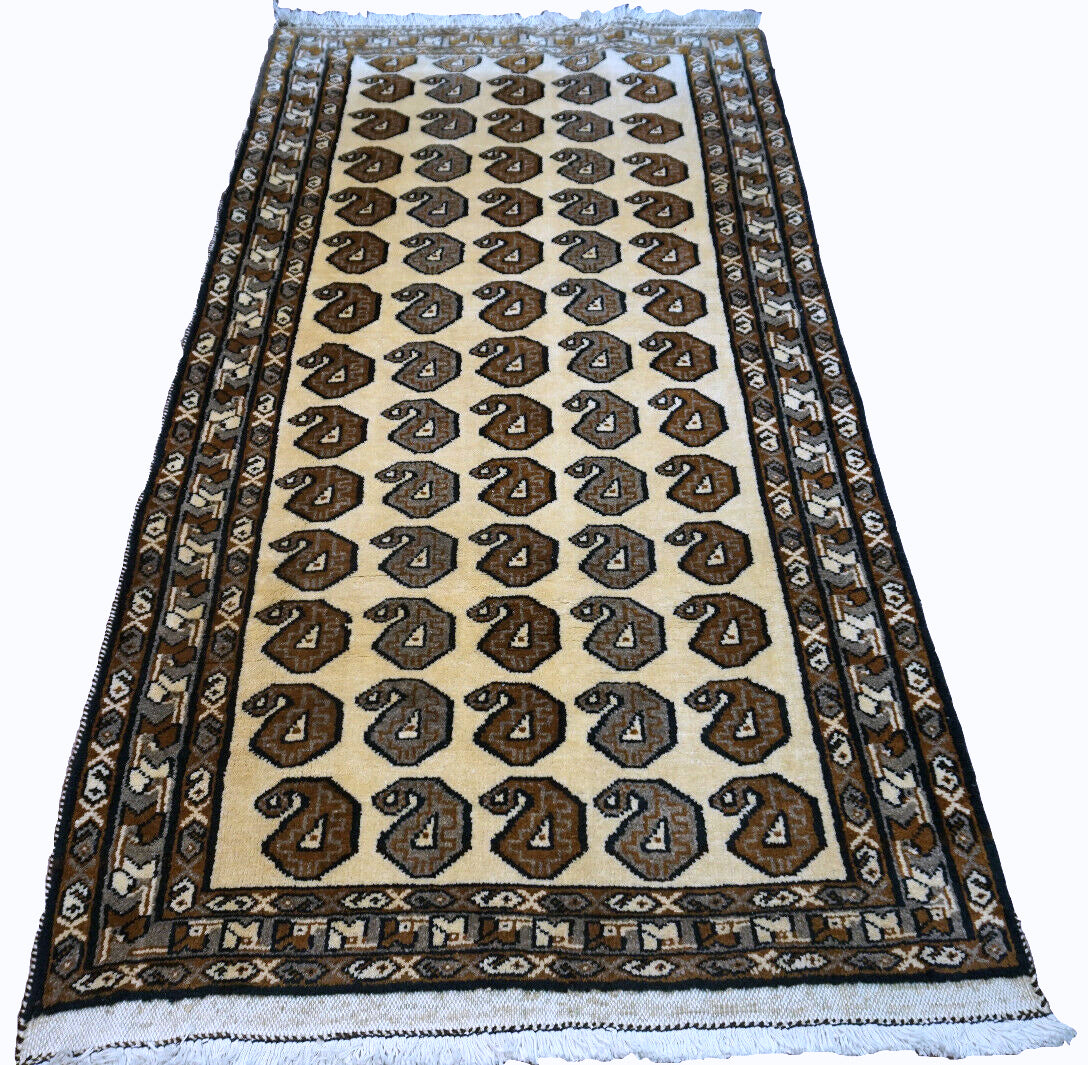 Handmade vintage Persian Gabbeh rug 1970s