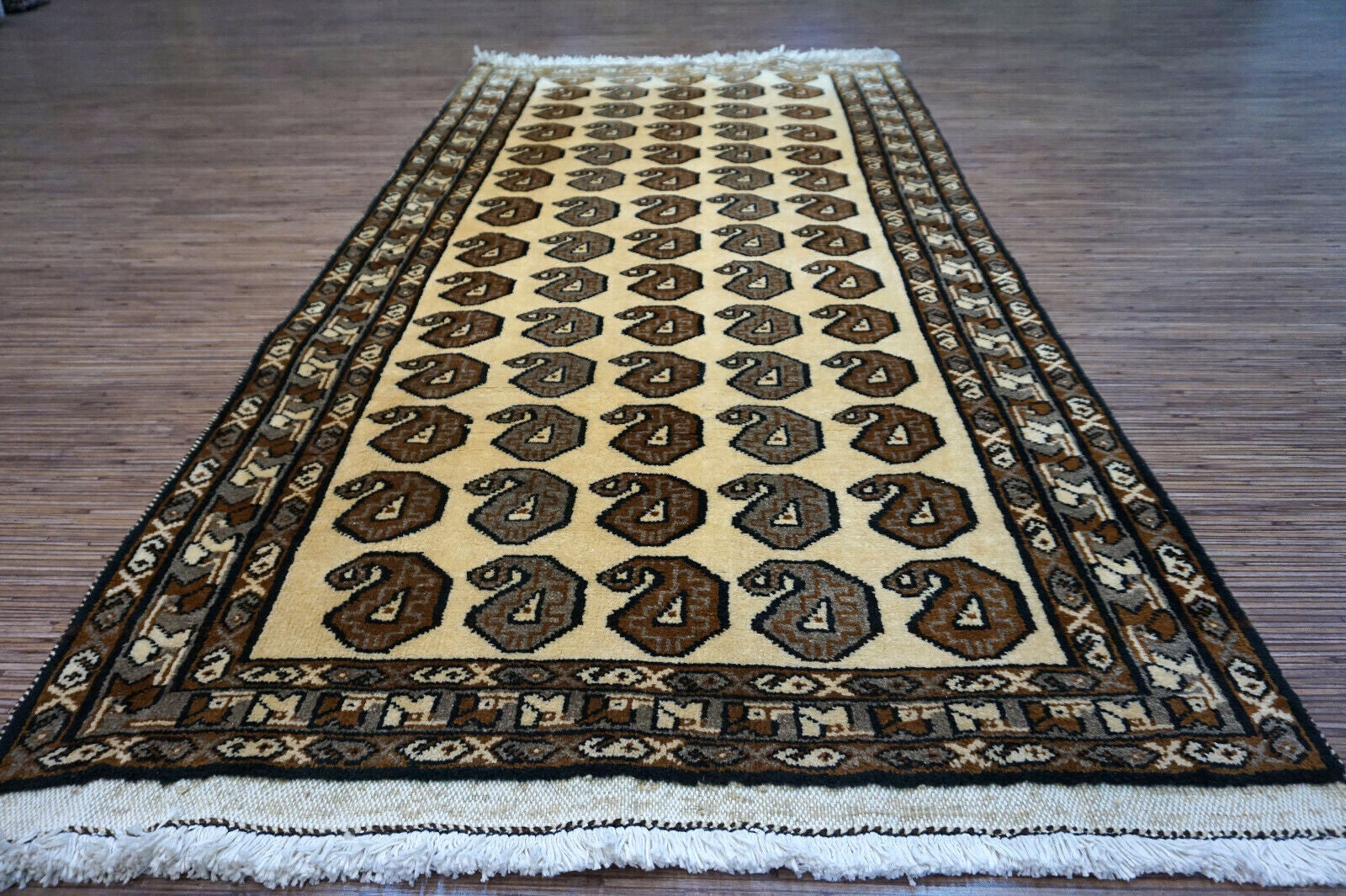 Handmade vintage Persian Gabbeh rug 1970s